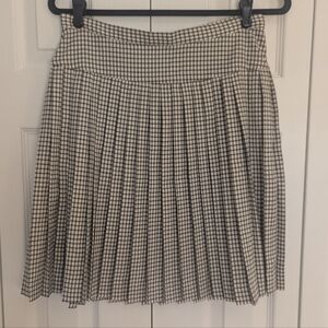 Tommy Hilfiger Black and White Checkered Skirt